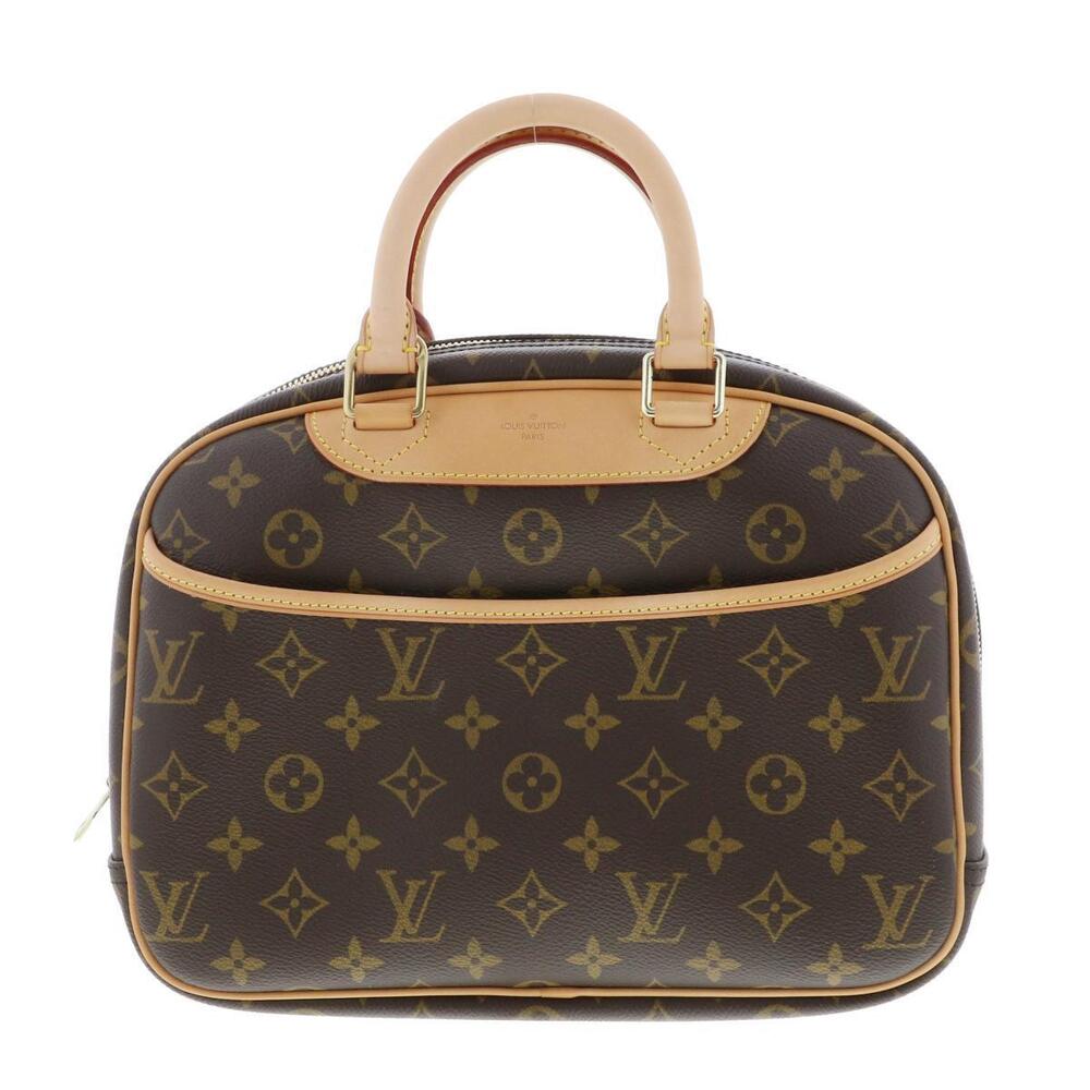 LOUIS VUITTON Trouville Bag Handbag Monogram Brown